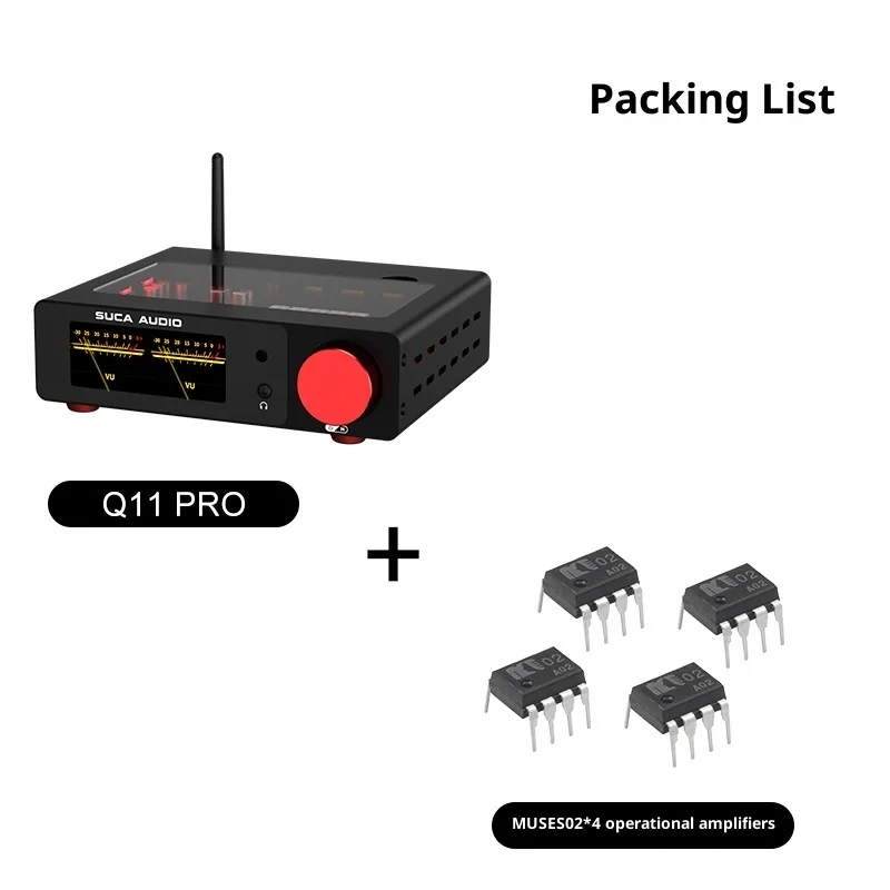 SUCA Q11 PRO Decoder AKM+ESS Dual Brand DAC Computer USB Sound Card Decoder Headphone Amplifier All-in-One Device