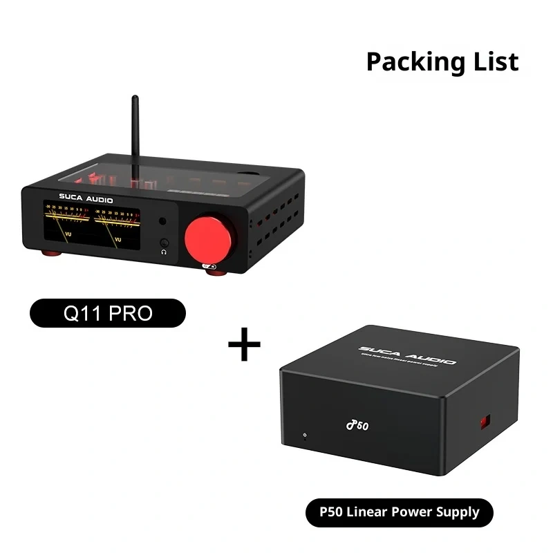 SUCA Q11 PRO Decoder AKM+ESS Dual Brand DAC Computer USB Sound Card Decoder Headphone Amplifier All-in-One Device
