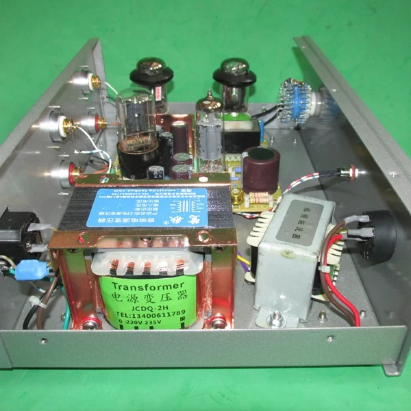 4P1S Direct Heat Pipe Dual Channel Preamp 6F3 Vacuum Tube High Voltage Regulator LM317 Regulator Preamplifier