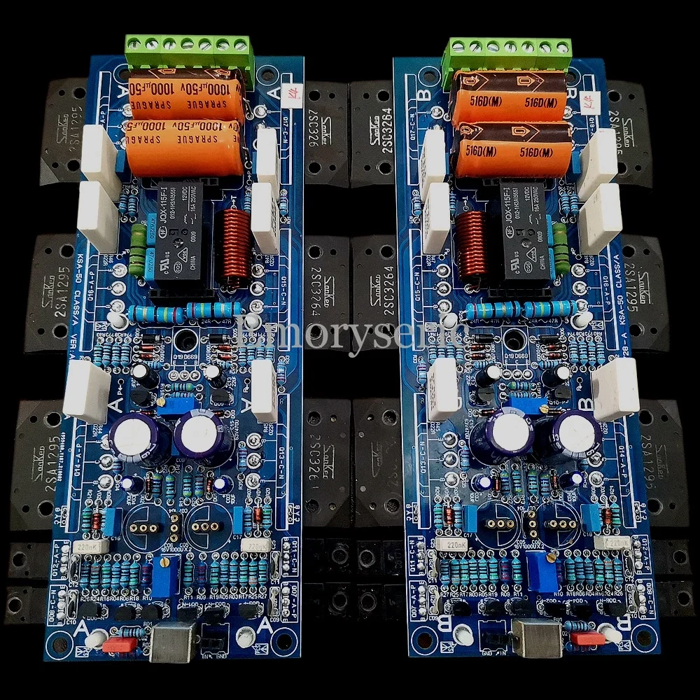 Krell KSA-50 Clone Class A Power Amplifier Board, Dual Channel Mirror Design DIY Kit or Finished