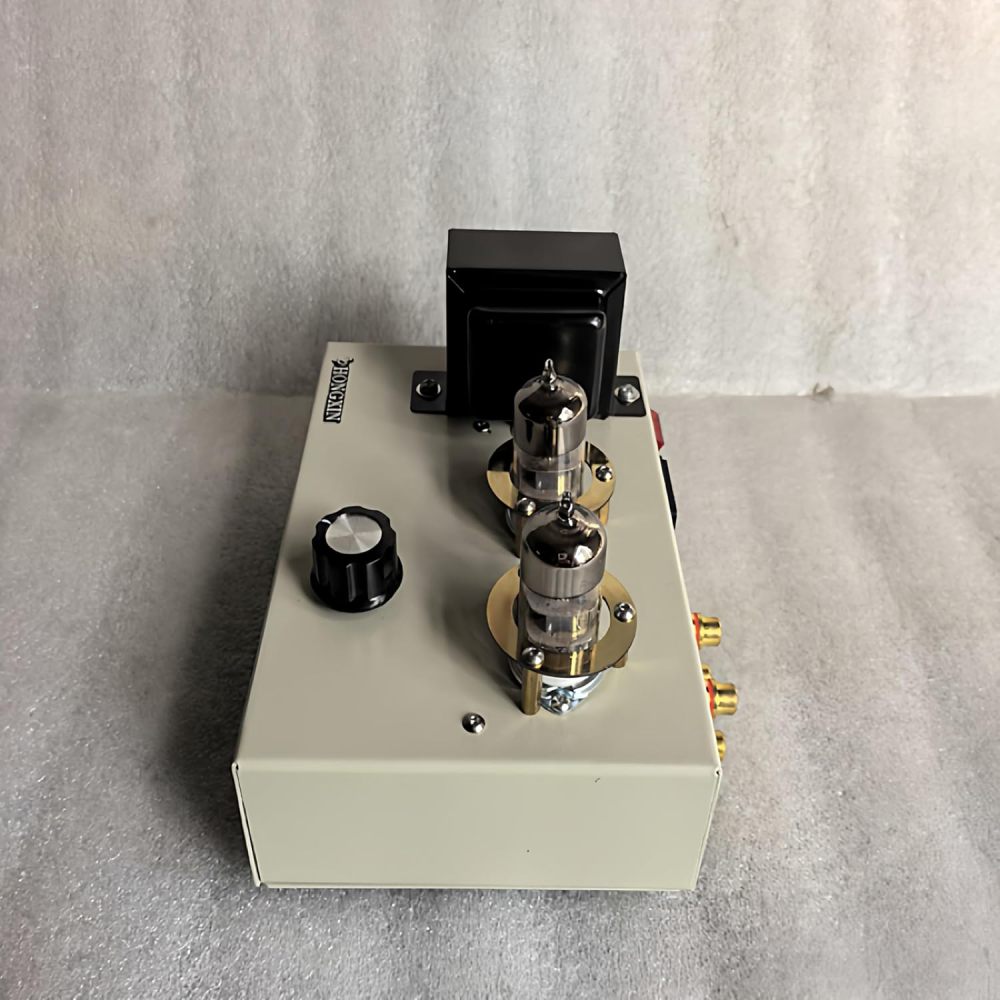 Tube Preamplifier with NOS Soviet 6H3n Tubes (Equiv. 6N3/5670/2C51), Pure Handmade Point-to-Point Wiring SRPP Stereo HiFi Pre-Amp for Active Speakers & Power Amplifiers