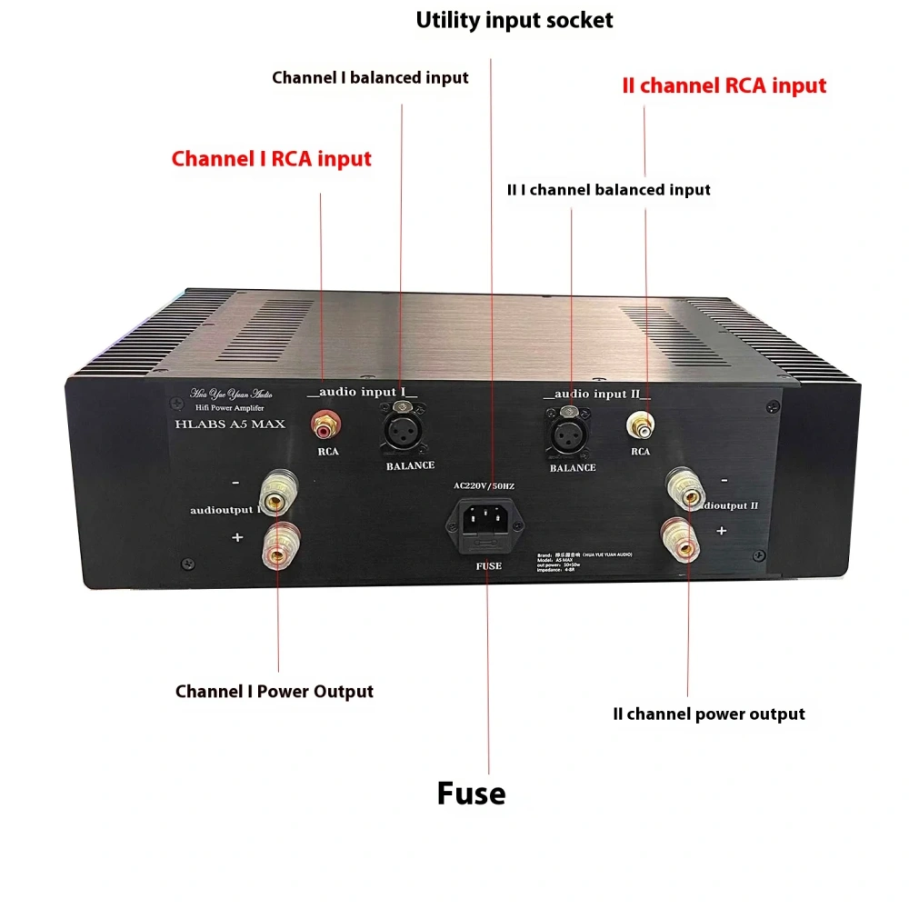 A5MA Gold Sealing Tube Balance Pure A Power Amplifier Machine Refers To The American PASSA5 Pure A Power Amplifier Circuit