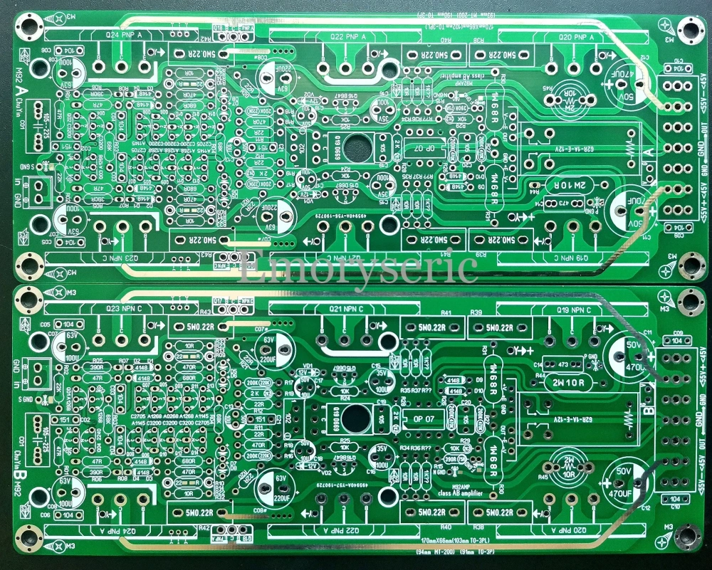 Marantz 9S2 Replica Dual Channel Mirror Design Pure Power Amplifier PCB, HiFi Audio Bare Board