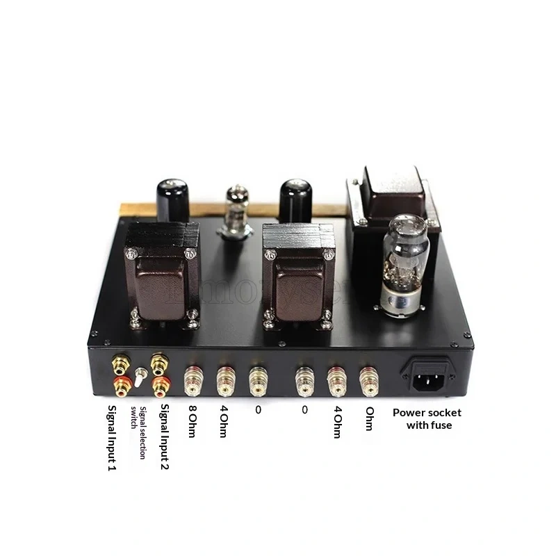 6V6GT/6P6P Desktop Tube Amplifier, 12AX7 Driver, 4W+4W Single-Ended Class A, Iron Chassis
