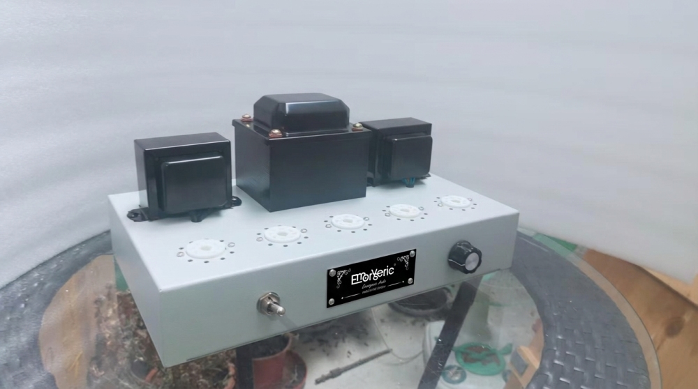 Emoryseric EL34 Tube Amplifier, 6SN7 5U4G Class A Single-Ended, Hand-Wired, 7W x2, Hi-Fi Valve Amp for Bookshelf/Floor Speakers