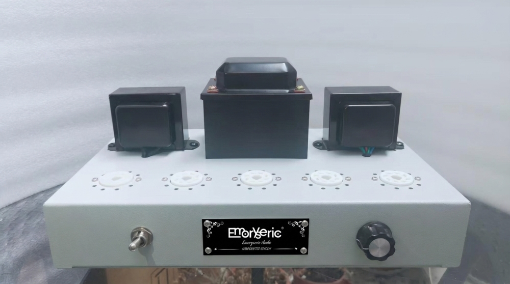 Emoryseric EL34 Tube Amplifier, 6SN7 5U4G Class A Single-Ended, Hand-Wired, 7W x2, Hi-Fi Valve Amp for Bookshelf/Floor Speakers