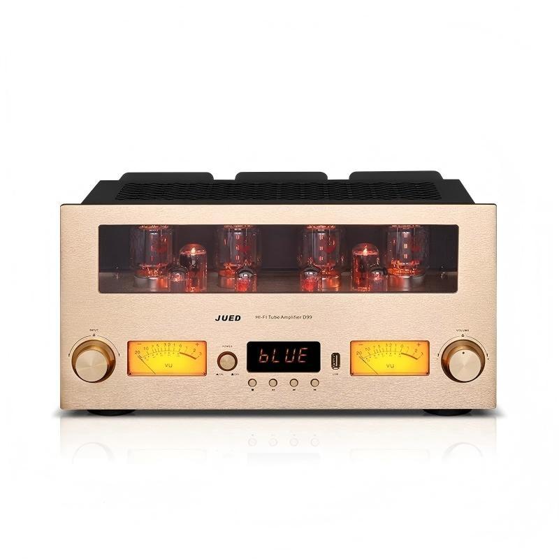 280W*2 KT88 Tube Amplifier Class A Push-Pull JUED D99 HiFi Audiophile FET Power Amp BT 5.1 LDAC USB XLR Integrated Amplifier