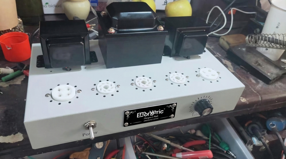 Emoryseric Handmade 6SN7 & 5U4G 8W*2 Tube Amplifier 300B Class A Single-Ended Hi-Fi Audio Amp for Bookshelf/Floor Speakers