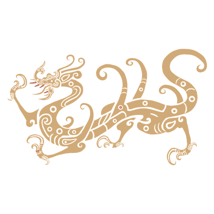 Chinese dragon art pattern 1