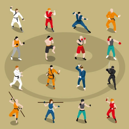 Japanese cartoon ninja pattern2