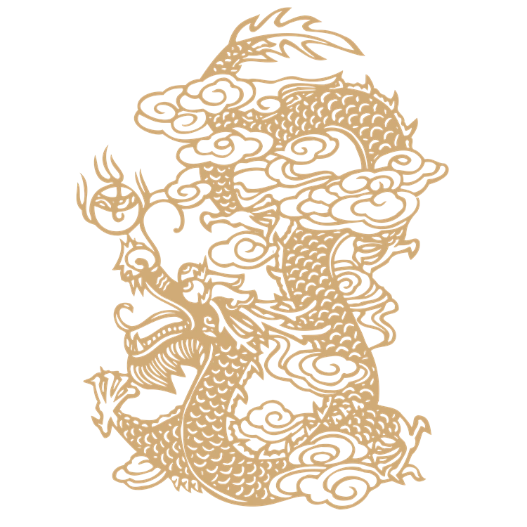 Chinese art dragon pattern 12