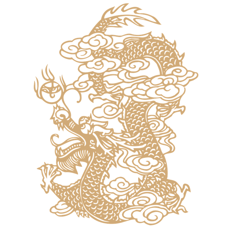 Chinese art dragon pattern 12