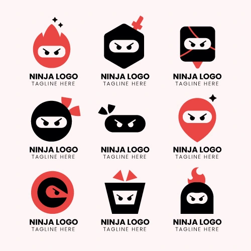 Japanese cartoon ninja pattern19