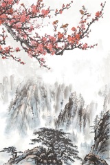 Chinese ink and wash painting pattern24