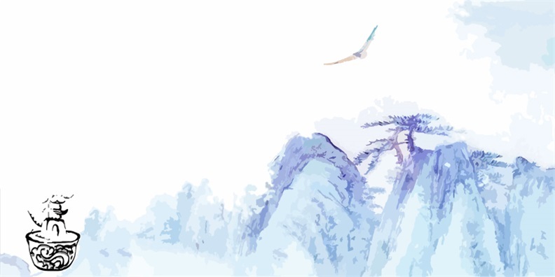 Chinese ink and wash painting pattern51