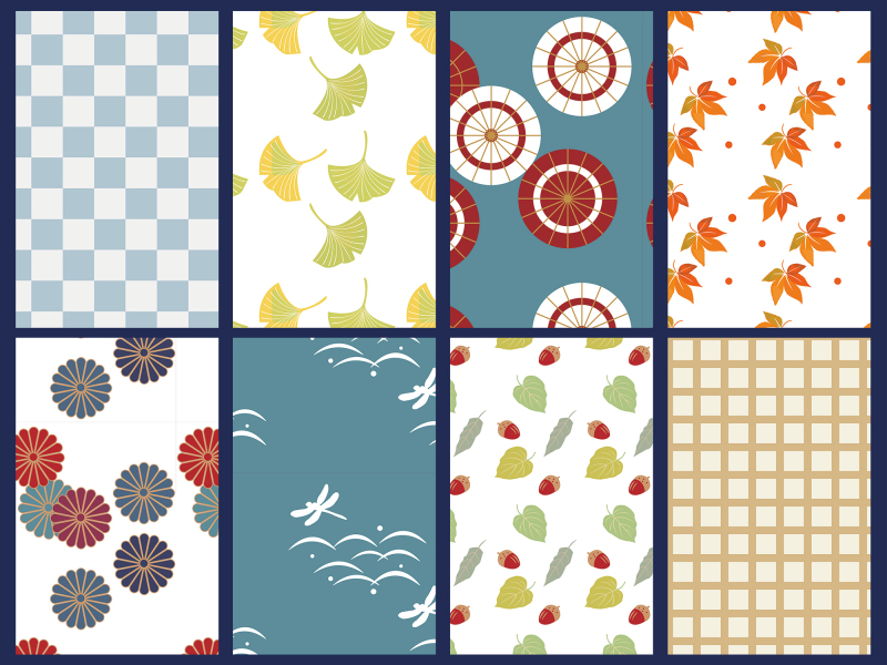 Japanese style frame pattern23