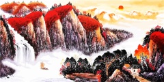 Chinese ink and wash painting pattern39