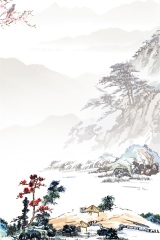 Chinese ink and wash painting pattern18