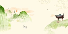 Chinese ink and wash painting pattern52