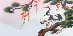 Chinese ink and wash painting pattern41