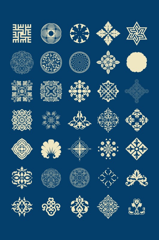 Chinese Style tartan frame pattern (11)