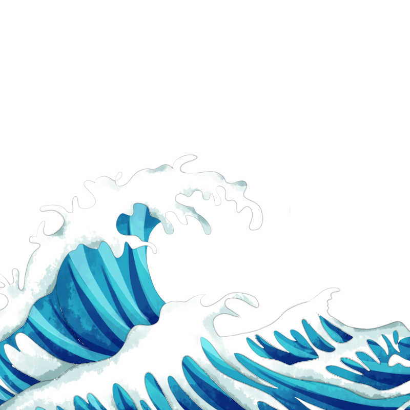 Chinese style cartoon sea wave pattern (45)