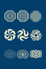 Chinese Style tartan frame pattern (29)