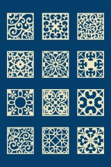 Chinese Style tartan frame pattern (23)