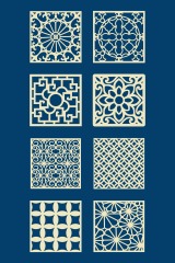 Chinese Style tartan frame pattern (35)