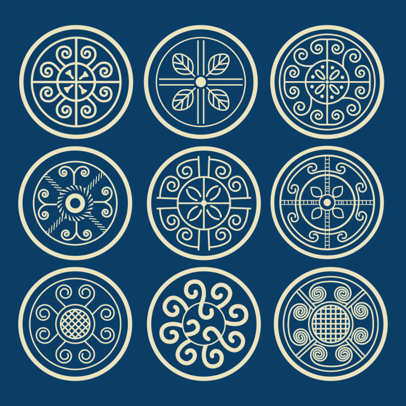 Chinese Style tartan frame pattern (26)