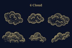 Starry sky planets elements pattern (3)