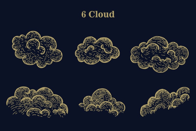Starry sky planets elements pattern (3)