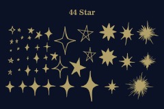 Starry sky planets elements pattern (6)