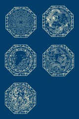 Chinese Style tartan frame pattern (10)