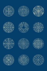 Chinese Style tartan frame pattern (4)