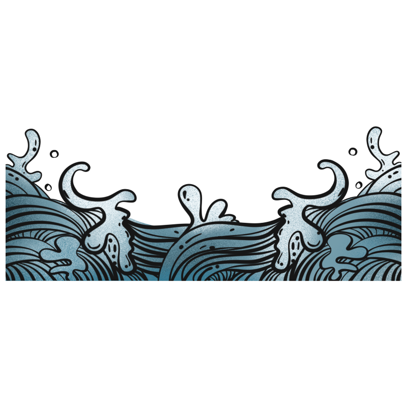 Chinese style cartoon sea wave pattern (48)