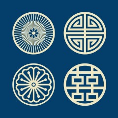 Chinese Style tartan frame pattern (31)