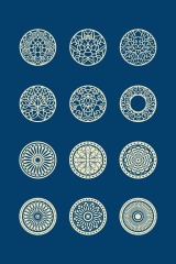 Chinese Style tartan frame pattern (21)