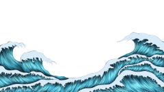 Chinese style cartoon sea wave pattern (7)