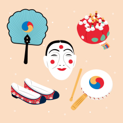 Korean traditional elements pattern (7)