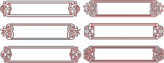Chinese Style cloud frame pattern (2)