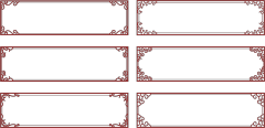 Chinese Style cloud frame pattern (7)