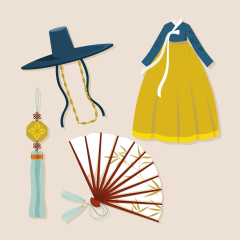 Korean traditional elements pattern (3)