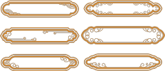 Chinese Style cloud frame pattern (8)