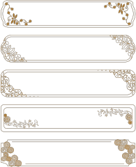 Chinese Style cloud frame pattern (30)