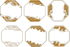 Chinese Style cloud frame pattern (25)