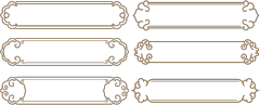 Chinese Style cloud frame pattern (11)