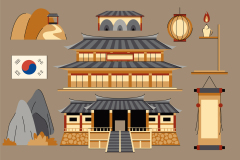 Korean traditional elements pattern (14)