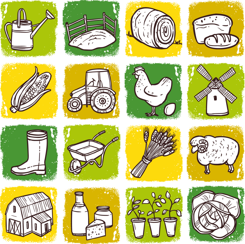 Common agricultural pattern set (10)