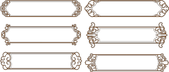 Chinese Style cloud frame pattern (12)